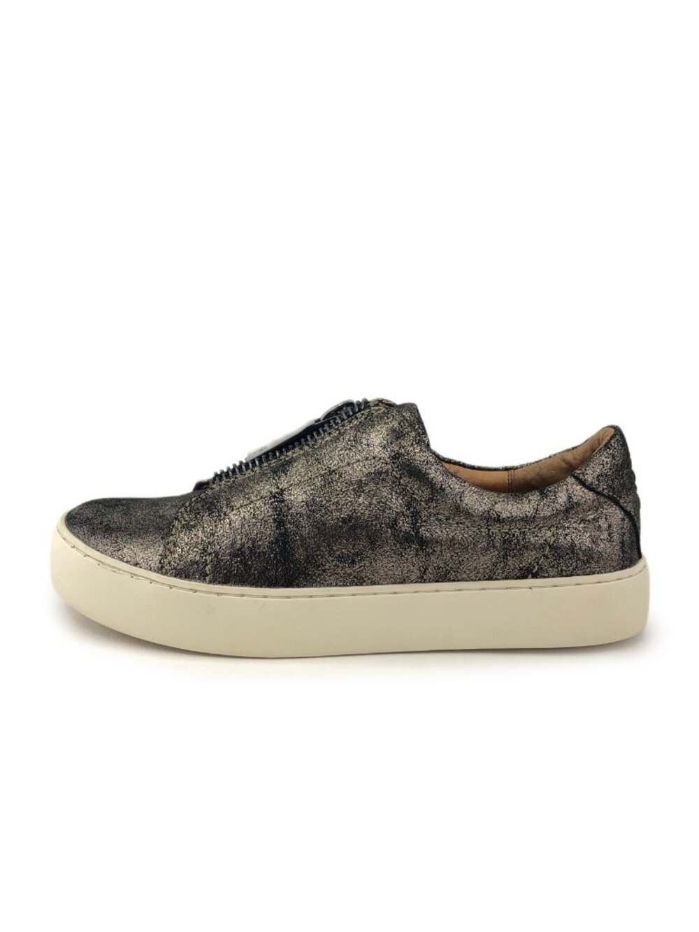 Frye Ivy Front Zip Low Leather Sneakers 6.5M